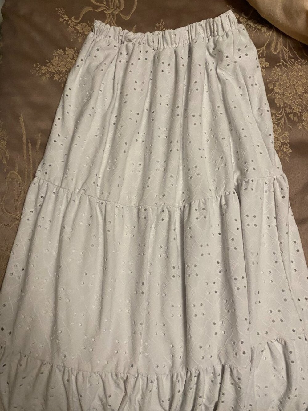 tiered maxi skirt